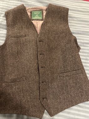 Emerald Isle Weaving Wool Blend Vest Mens Size 46 Ireland